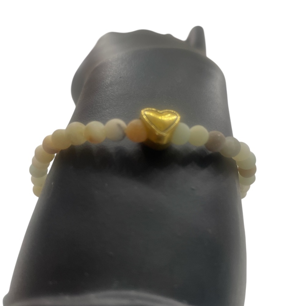 Amanzonite Multi-colored turquoise and amazonite gemstone bracelet - Picture 4 of 7